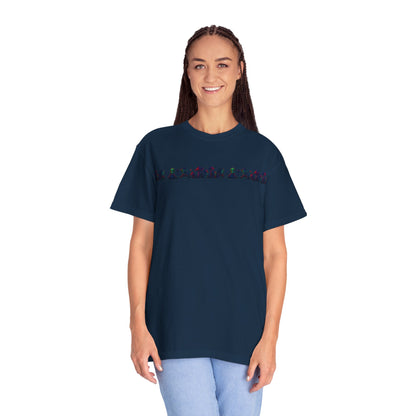 Hell Path By Trueiluminati Garment-Dyed T-shirt Unisex Gothic Tattoo-Style Shirt – Exclusive Trueiluminati Design