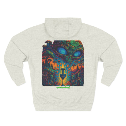 Psychedelic Three-Panel Fleece Hoodie, Cozy Hoodie for Festival Lovers, Unique Gift for Art Enthusiasts, Perfect for Casual Outings, [...]