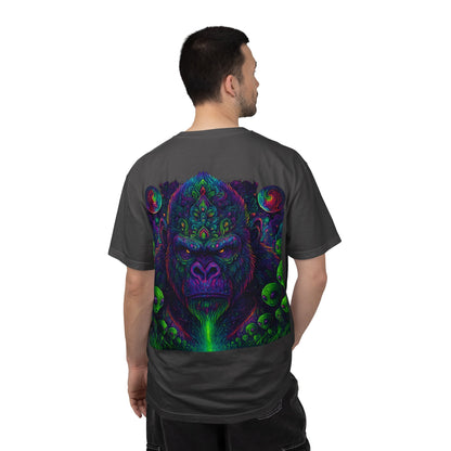Psychedelic Gorilla Alpha Ape By Trueiluminati  Unisex T-Shirt | Unique Graphic Tee for Creative Souls | Gift for Art Lovers, Festival Wear, Nature Enthusiasts, [...]